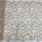 3D Disc Foam Bead Sequin Embroidery Fabric — fabric photo 2