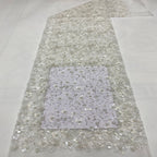 Plum Blossom Double Bead 3/7mm Sequin Fabric
