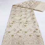 Composite Base Diamond Bead Sequin Fabric