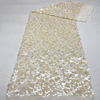 Chiffon Bead with 9–18mm Sequin Embroidery — fabric photo 3