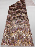 Multicolor Sequin Embroidered Bridal Fabric – Design 08063 — fabric photo 6