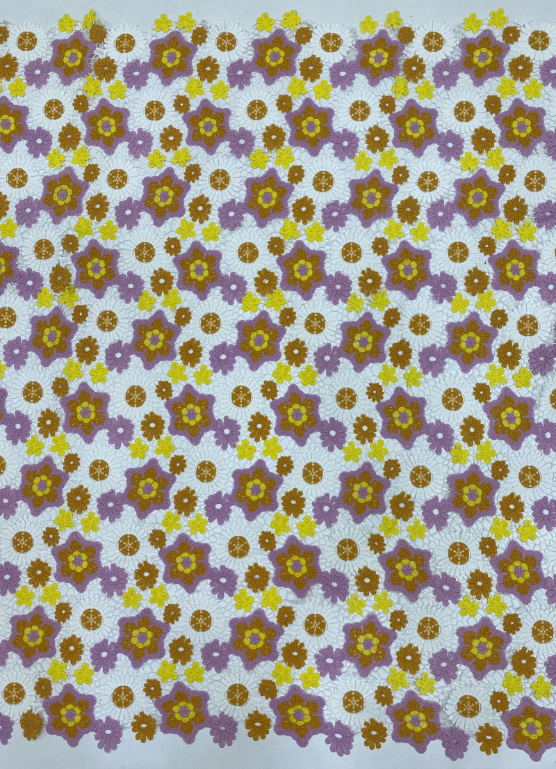 Cutwork Thread Embroidery Fabric for Dresses — fabric photo 6