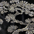 3 mm Sequin Embroidered Velvet-Base Fabric — fabric photo 3