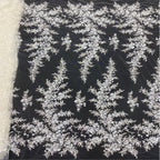 3D 3/7 mm Sequin & White-Core Bead Embroidered Bridal Fabric – Design 47007 — fabric photo 3