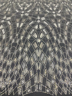 Silver Bead & 3/5mm Sequin Bridal Fabric — fabric photo 2