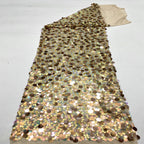 Stretch 9/12/18 mm Sequin Embroidered Stretch Mesh Fabric — fabric photo 4