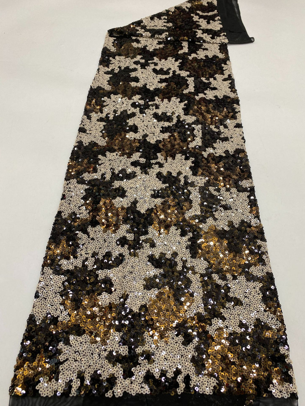 Stretch 5 mm Sequin Embroidered Stretch Mesh Fabric – Design 34719 — fabric photo 6