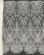 Single-Sided Bugle Beaded Sequin Fabric