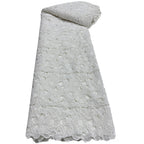 Solid-Color Milk-Silk Guipure Cutwork Lace Fabric – Per Yard — fabric photo 5
