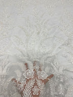 Foam Bead & 3/7mm Sequin Embroidered Fabric — fabric photo 4