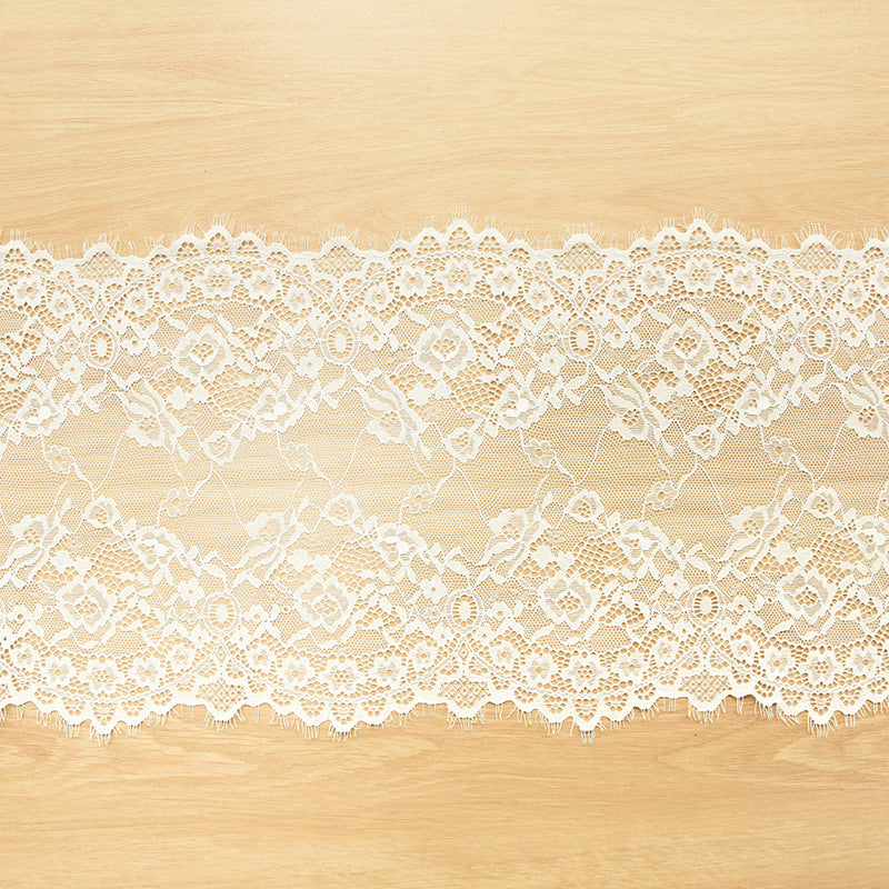 Eyelash Knitted Stretch Nylon Lace Trim 24 cm — fabric photo 4