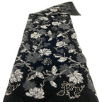 Velvet Ribbon Bead & Sequin Embroidered Fabric — fabric photo 4