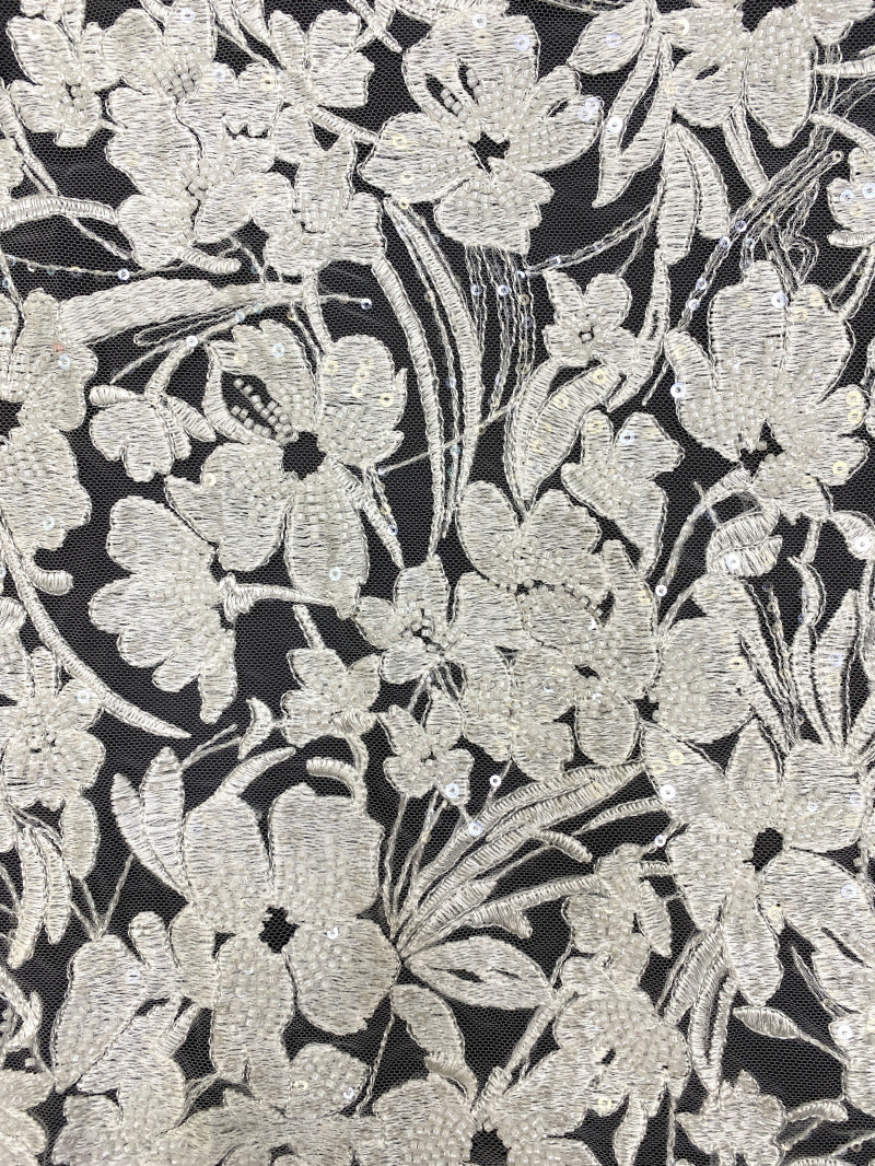 Bead Foam & Sequin Embroidery for Formal Wear — fabric photo 3