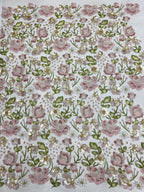 Botanical Multicolor Bead & Sequin Fabric — fabric photo 6