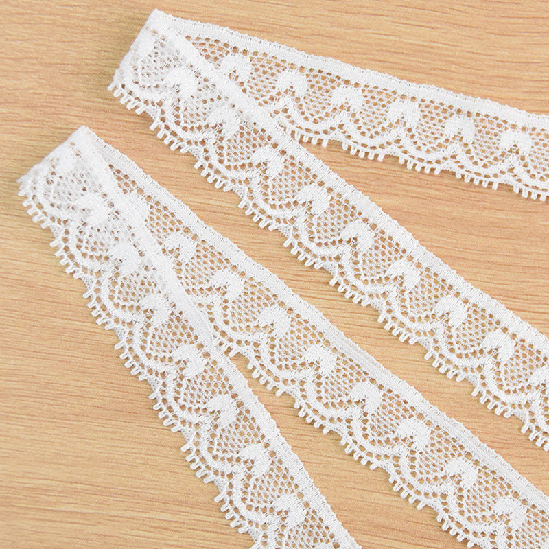 Narrow Stretch Nylon-Spandex Lace Trim 1.8 cm