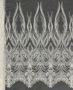 Dense Bead & 3/5mm Sequin Embroidered Fabric — fabric photo 6