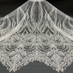 Dense Bead & 3/5mm Sequin Embroidered Fabric