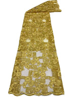 Sequin Embroidered Tulle Mesh Fabric – Design 53791