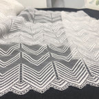 Geometric Corded Lace Trim - 18 cm and 22 cm — fabric photo 3