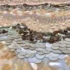 Mixed-Size Sequin Embroidery Dress Fabric — fabric photo 3