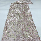 Velvet Base 3/5mm Sequin Embroidery Fabric — fabric photo 4