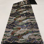 Multicolor Geometric Sequin Embroidered Bridal Fabric