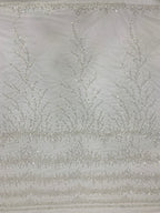 3 mm Sequin & Double-Bead Embroidered Bridal Fabric — fabric photo 6