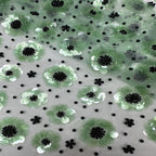 Small Floral Double Bead 7/9mm Sequin Bridal Fabric — fabric photo 5