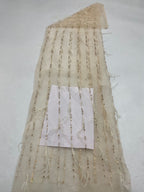 Feather Beaded Sequin Embroidered Mesh Fabric — fabric photo 6