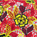 Floral Embroidered Guipure Lace Fabric – Design 00383 — fabric photo 2