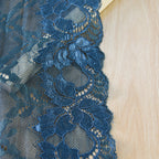 Leaf Double-Scallop Stretch Nylon Lace Trim 18 cm — fabric photo 2