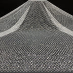 Crystal Sequin Bead Embroidered Bridal Fabric — fabric photo 3