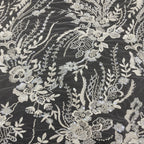 Sequin & Bubble-Bead Embroidered Bridal Fabric – Design 55071 — fabric photo 3