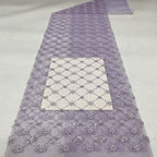 Square Seed Bead Crystal Sequin Embroidery Fabric — fabric photo 5