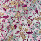 Sequin & Bugle-Bead Embroidered Mesh Fabric — fabric photo 2
