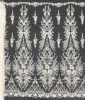 Thread Embroidery & Foam Bead Sequin Fabric — fabric photo 6