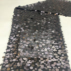 Chiffon with 12mm & 18mm Sequin Embroidery — fabric photo 4