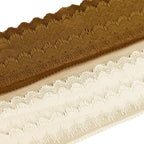 Fuzzy Single-Scallop Stretch Nylon Lace Trim 6 cm — fabric photo 4