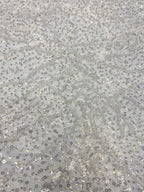 Heavy Sequin Embroidered Irregular Mesh Fabric — fabric photo 5