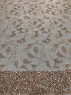 Gradient Bead Embroidery with 5 mm Sequins — fabric photo 2