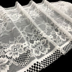 Circular Openwork Double-Edge Wide Nylon Lace Trim 22 cm — fabric photo 2