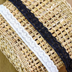 Leaf Single-Scallop Straight-Edge Lace Trim 1.5 cm — fabric photo 2