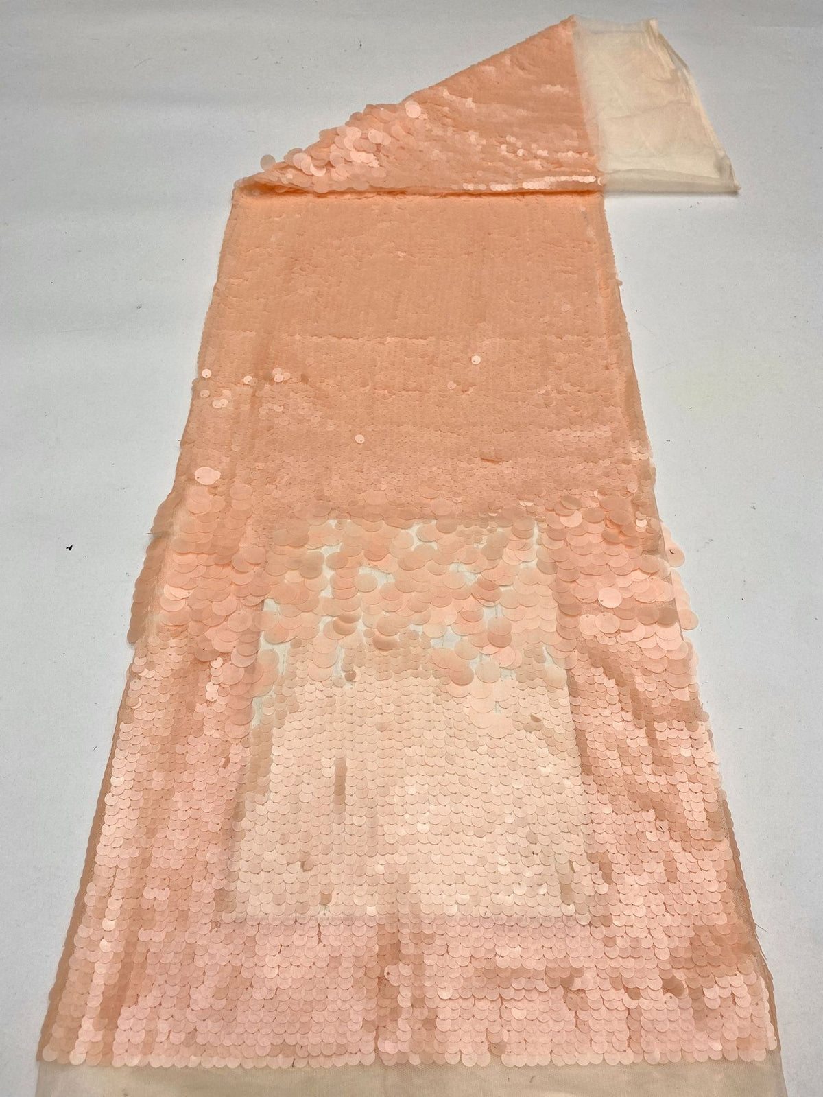 Warm-Tone 9/18 mm Mixed Sequin Embroidered Fabric — fabric photo 6