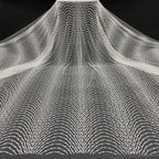 Heavy Bubble-Bead Embroidered Bridal Fabric