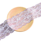 Double-Scallop Picot-Edge Stretch Nylon-Spandex Lace Trim 6 cm — fabric photo 4