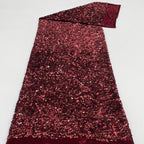 Velvet Base 3/5mm Colorful Sequin Fabric — fabric photo 5