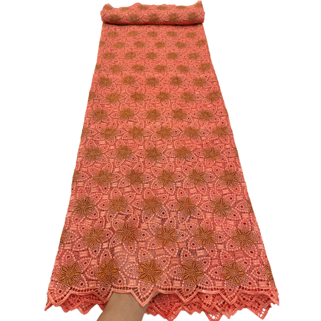 Colored Polyester Cutwork Lace Fabric 130 cm – Per Yard — fabric photo 5