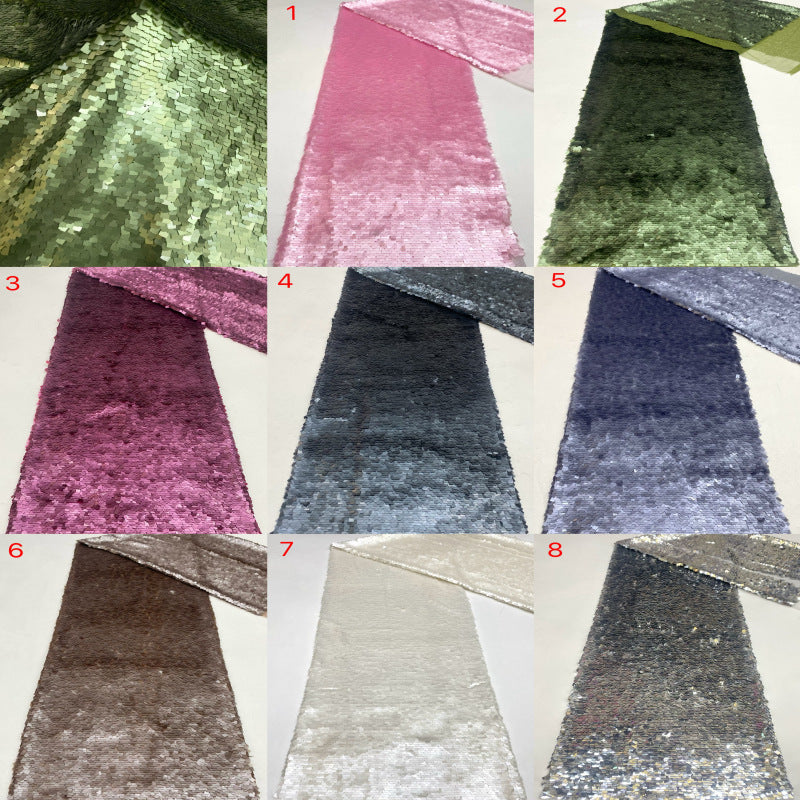 High-Density Square 7x9mm Sequin Embroidery Fabric — fabric photo 5