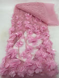 Hand-Appliqued Floral Bugle Bead and Sequin Fabric - 41311 — fabric photo 6