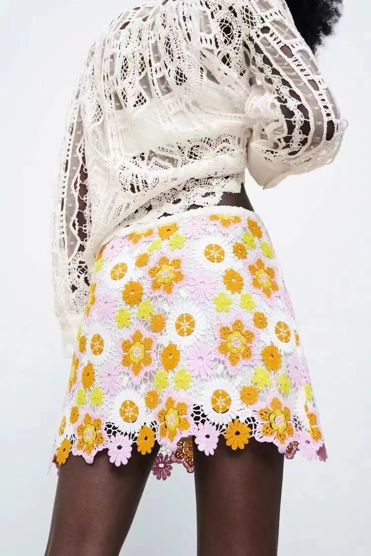 Cutwork Thread Embroidery Fabric for Dresses — fabric photo 5